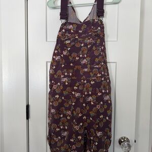 Duluth Trading Co Purple Patterned Overall  XL